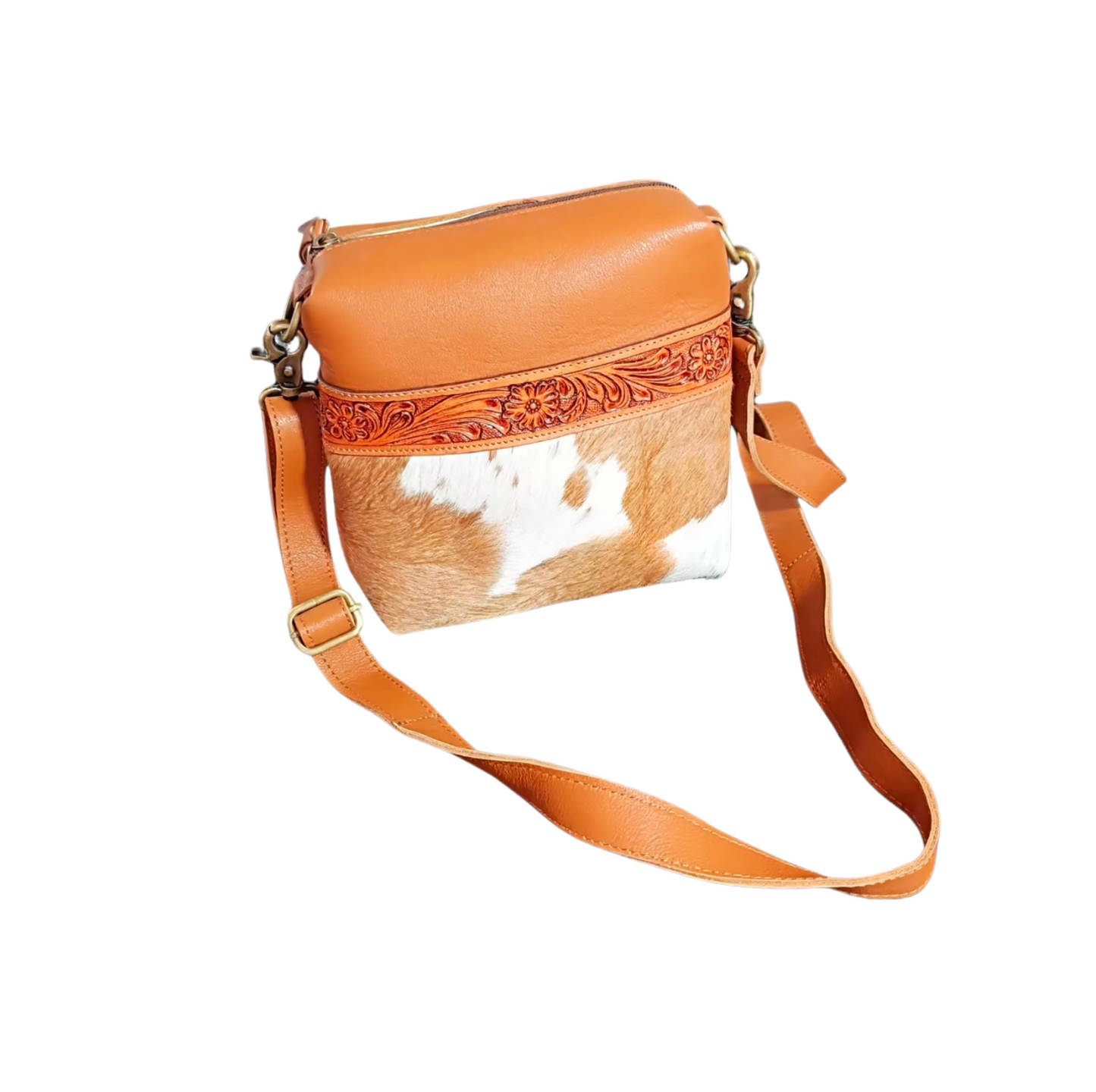 Lilah Cowhide & Leather Crossbody Bag