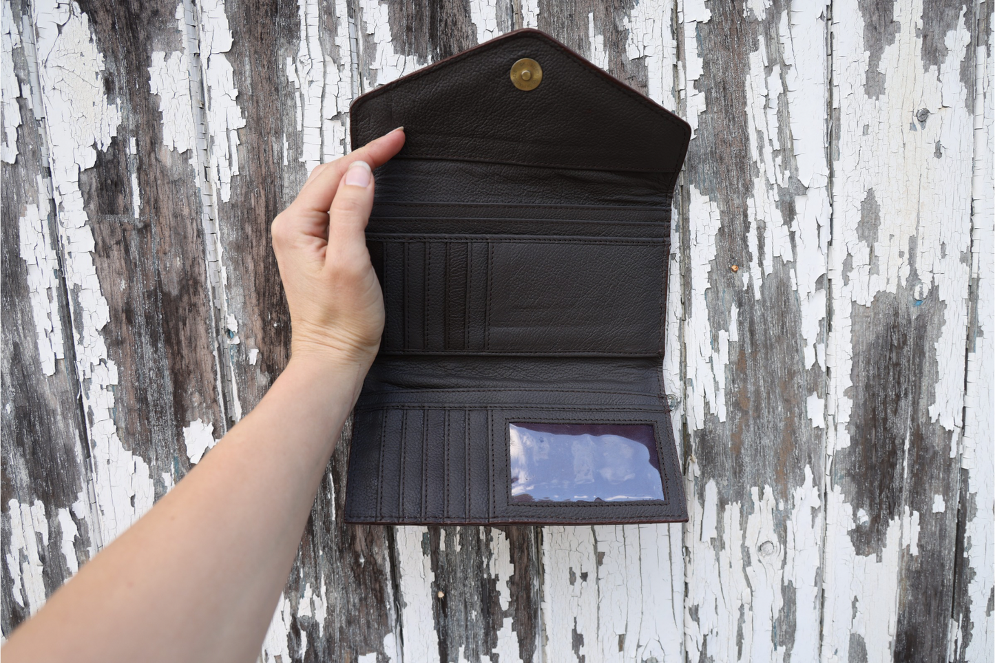 Cassie Hair on Hide Wallet